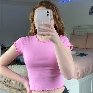 Brandy Melville Wynn Top in pink
